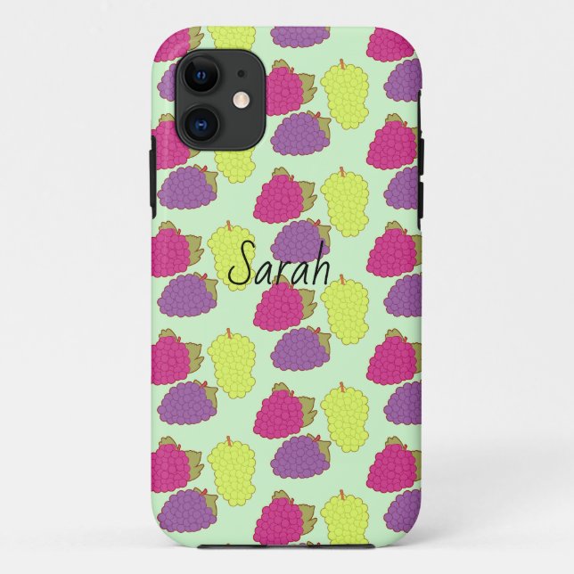 Red,Green And Purple Grapes Case-Mate iPhone Case (Back)