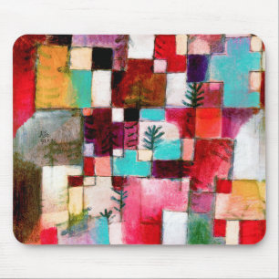 Red Green and Violet, Paul Klee Mouse Pad