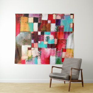 Red Green and Violet, Paul Klee Tapestry