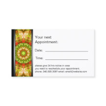 Red & Green Apples Mandala appointment card