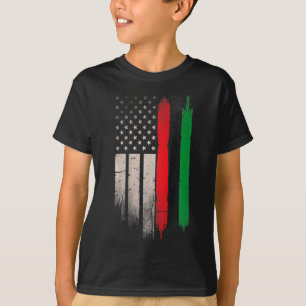 Red Green Black History American African Flag 1  T-Shirt