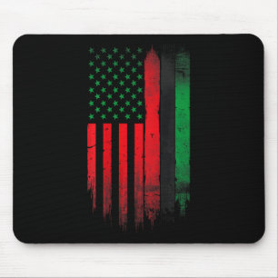 Red Green Black History American African Flag  Mouse Pad