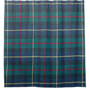Red, green, blue Scottish tartan pattern.