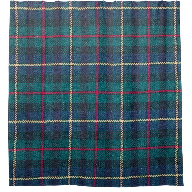 Red, green, blue Scottish tartan pattern. (Front)