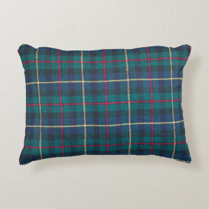 Red, green, blue Scottish tartan pattern. Accent Pillow