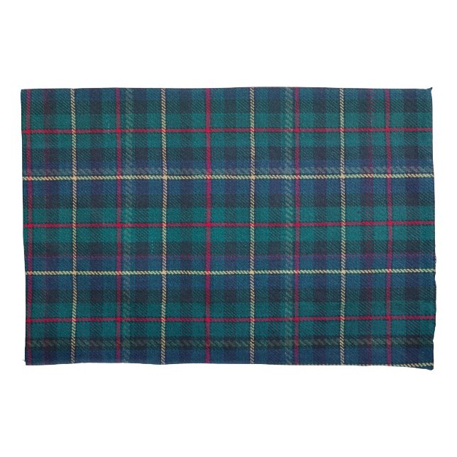 Red, green, blue Scottish tartan pattern. Pillowcase (Front)