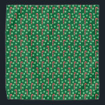 Red Green Candy Cane Peppermint Christmas Pet Dog Bandana<br><div class="desc">Red and Green Candy Cane Christmas Holiday Pet Dog Bandana</div>