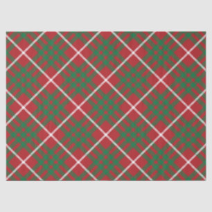 Red & Green Check Tissue Paper