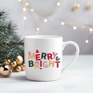 Red Green Cheerful and Shiny Christmas Coffee Mug