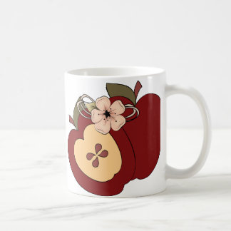 Red Green Chequered Country Apples Mug