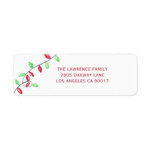 Red Green Christmas Holiday String Lights Adresse