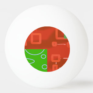 Red Green Christmas Ping Pong Ball