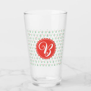 Red & Green Christmas tree Glass