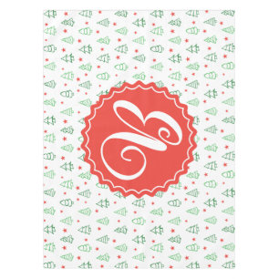 Red & Green Christmas tree Tablecloth