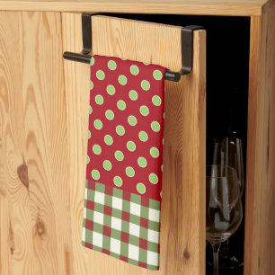 Red & Green Christmasy Microfiber Kitchen Towel