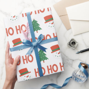 Red Green Cream Playful Modern Wrapping Paper