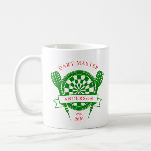 Red Green Custom Name Dart  Coffee Mug