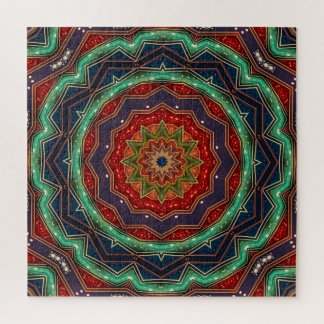 Red Green Decorative Jigsaw Puzzle
