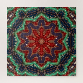 Red Green Decorative Jigsaw Puzzle