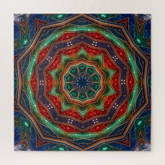 Red Green Decorative Jigsaw Puzzle