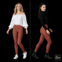 Red Green Diagonal Plaid Circular Distortion
