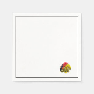 RED GREEN ELEPHANT NAPKIN