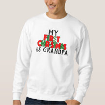Red & Green First Christmas for Grandpa Personaliz