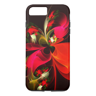 Red Green Floral Modern Abstract Art Pattern #02 Case-Mate iPhone Case
