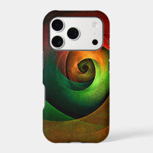 Red Green Floral Modern Abstract Art Pattern #21