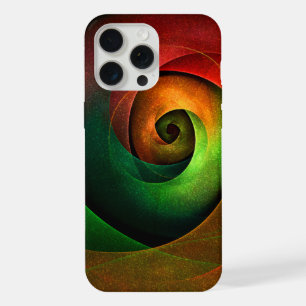Red Green Floral Modern Abstract Art Pattern #21 iPhone 15 Pro Max Case