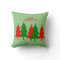 Red Green Fun Modern Merry Christmas Trees 