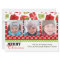 Red & Green Gifts 3 Photos - 6x8 Christmas Card