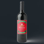 Red Green Gold Christmas Wine Label<br><div class="desc">Elevate your holiday celebrations with our exquisite Red, Green, and Gold Christmas Wine Label. Perfectly capturing the spirit of the season, this stunning label combines festive colours and luxurious designs that bring joy to every bottle. Ideal for gifting or as a centerpiece at your holiday gatherings, our wine label adds...</div>