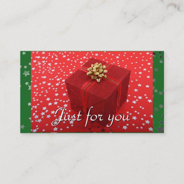 Red Green Holiday Business Gift Certificates (Front)