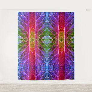 Red & Green Ikat Tapestry