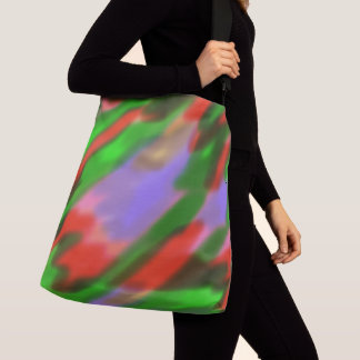 Red Green Lavender Crossbody Bag
