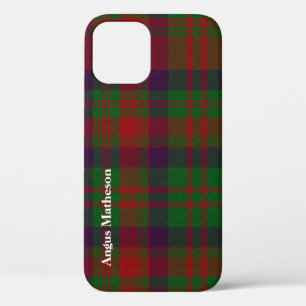 Red & Green Matheson Tartan Plaid iPhone 12 Case