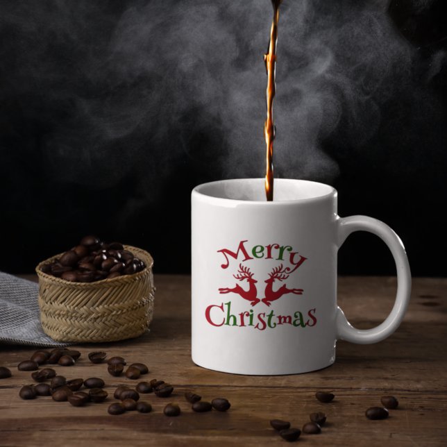 Red Green Merry Christmas Reindeer Coffee Mug (Creator Uploaded)