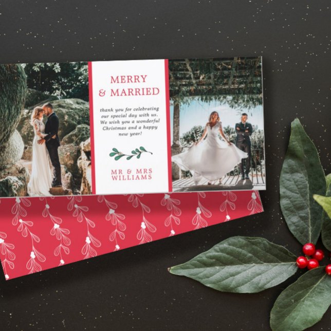 Red Green Mistletoe Joyeux Marié Noël Merci (Créateur téléchargé)