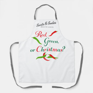 Red, Green or Christmas Chile Apron