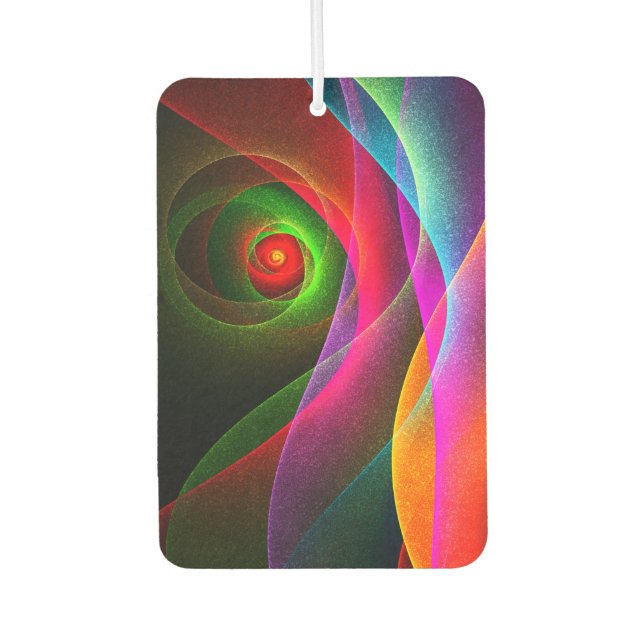 Red Green Orange Modern Abstract Art Pattern #22 Air Freshener (Front)