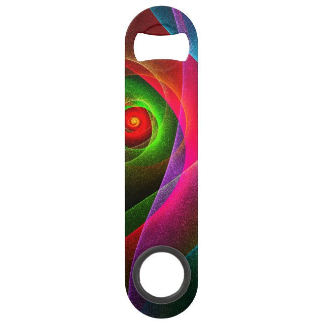 Red Green Orange Modern Abstract Art Pattern #22 Bar Key (Front)