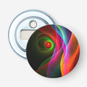Red Green Orange Modern Abstract Art Pattern #22 Bottle Opener