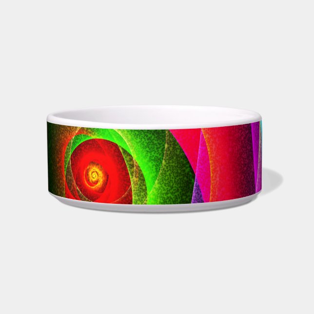 Red Green Orange Modern Abstract Art Pattern #22 Bowl (Front)