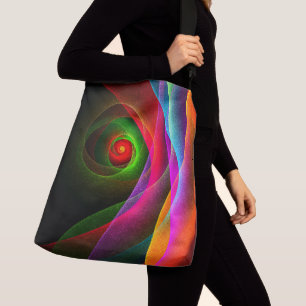 Red Green Orange Modern Abstract Art Pattern #22 Crossbody Bag