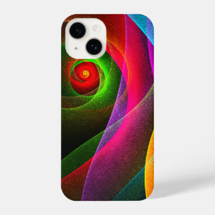 Red Green Orange Modern Abstract Art Pattern #22 iPhone 14 Case
