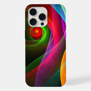 Red Green Orange Modern Abstract Art Pattern #22 iPhone 15 Pro Max Case