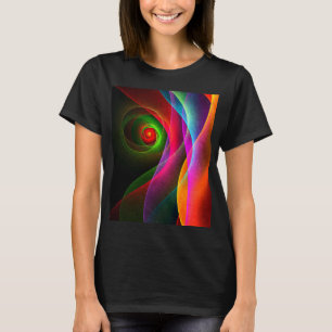 Red Green Orange Modern Abstract Art Pattern #22 T-Shirt