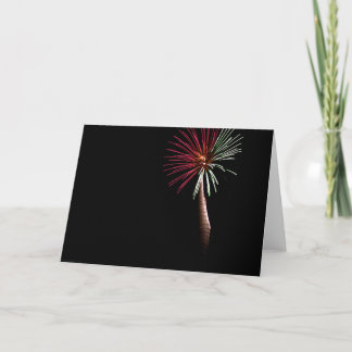 Red & Green Palm Card