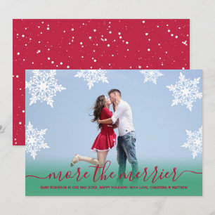 Red Green Photo Noël Grossesse Faire-part